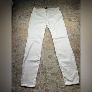 Eileen Fisher Organic Cotton White Pull‎ On Pants